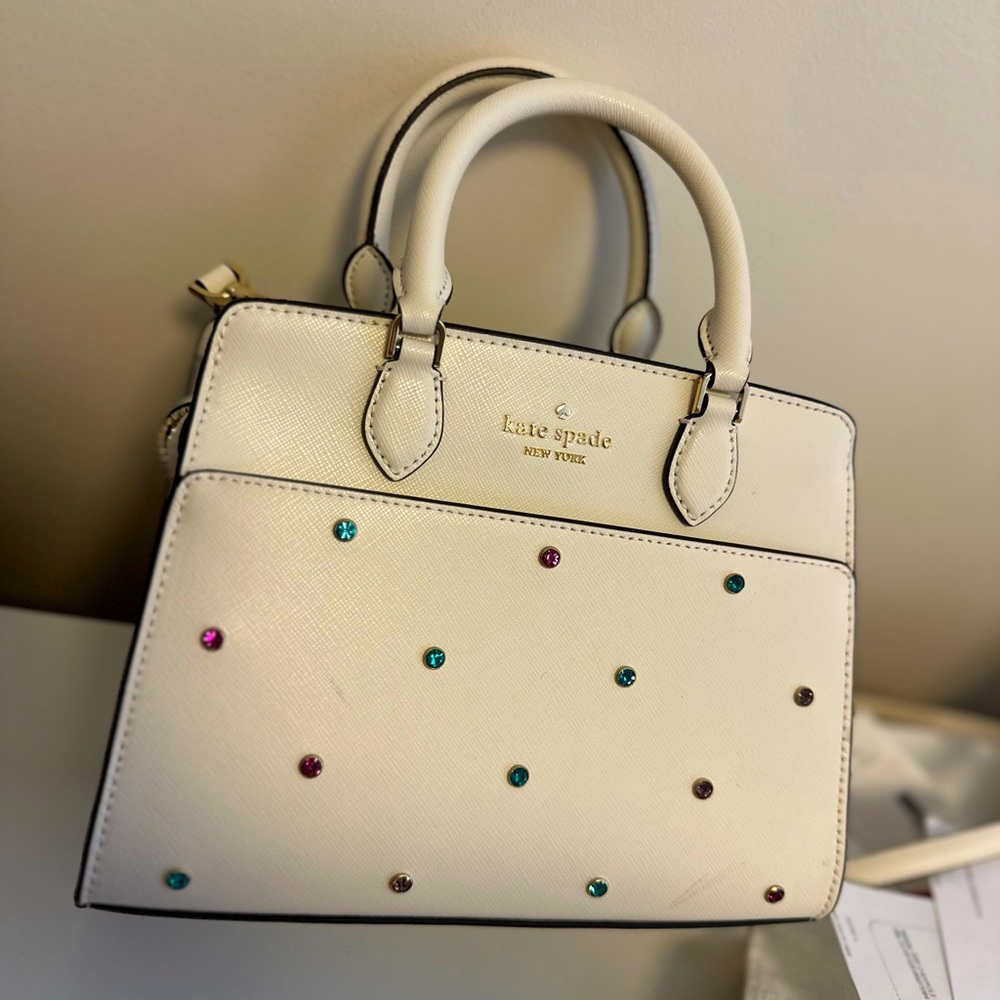 Kate Spade Studded/Bejeweled Gem Satchel